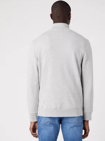 WRANGLER - סווטשירט עם רוכסן בצבע אפור - MASHBIR//365