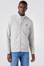 WRANGLER - סווטשירט עם רוכסן בצבע אפור - MASHBIR//365