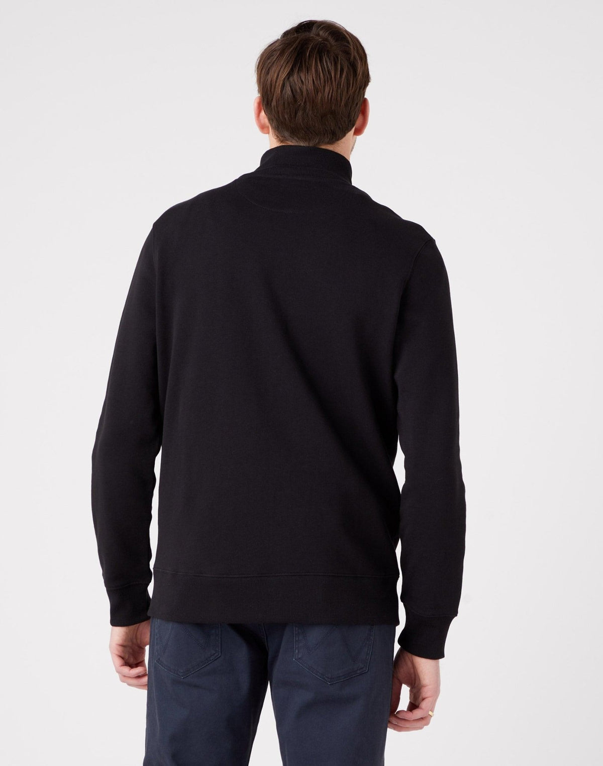 WRANGLER - סווטשירט עם רוכסן בצבע שחור - MASHBIR//365