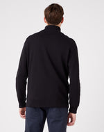 WRANGLER - סווטשירט עם רוכסן בצבע שחור - MASHBIR//365