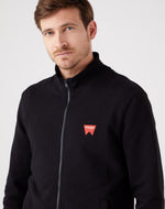 WRANGLER - סווטשירט עם רוכסן בצבע שחור - MASHBIR//365