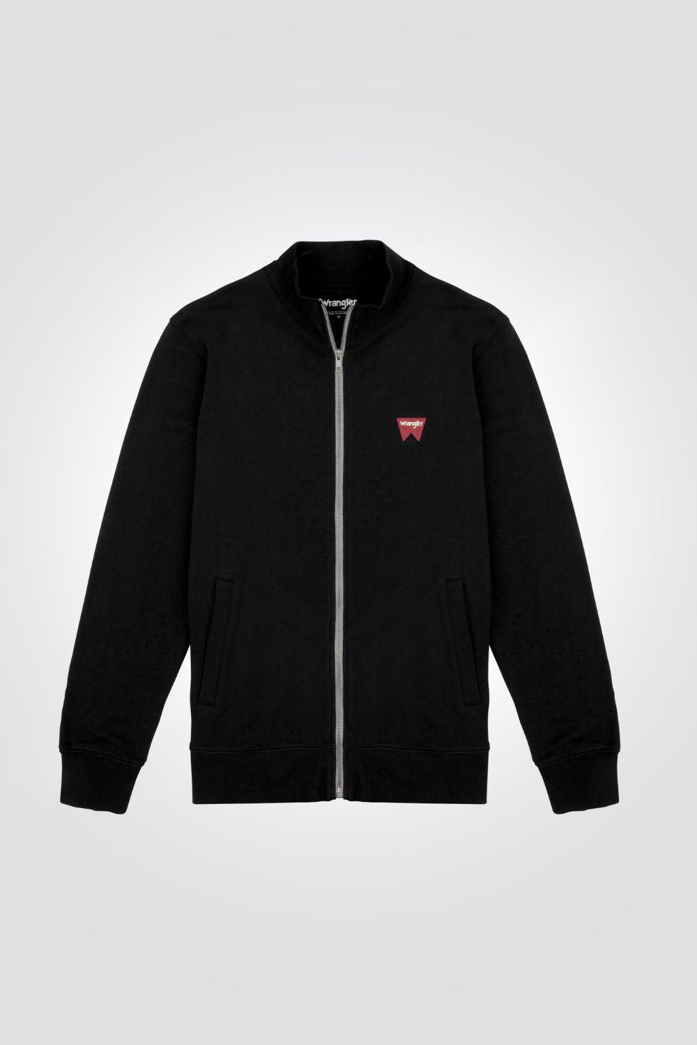 WRANGLER - סווטשירט עם רוכסן בצבע שחור - MASHBIR//365