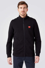 WRANGLER - סווטשירט עם רוכסן בצבע שחור - MASHBIR//365