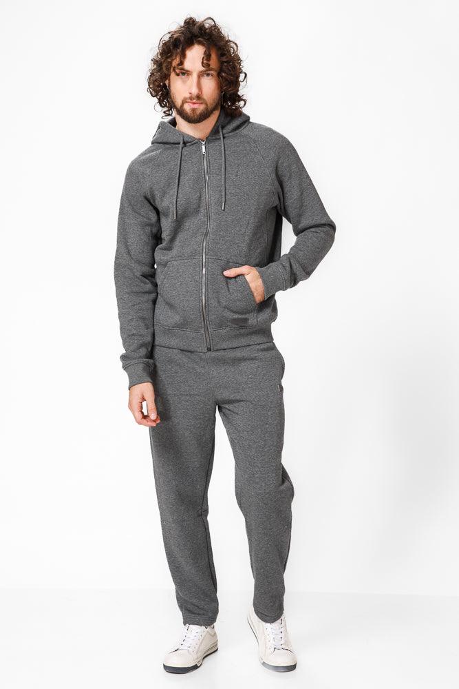 KENNETH COLE - סווטשירט עם כובע בצבע אפור - MASHBIR//365