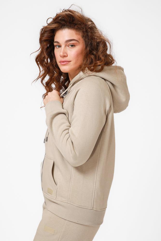 KENNETH COLE - סווטשירט עם כובע בצבע בז' - MASHBIR//365