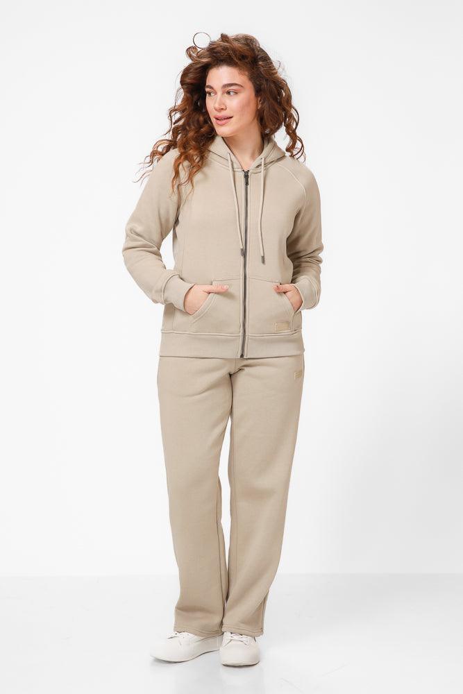 KENNETH COLE - סווטשירט עם כובע בצבע בז' - MASHBIR//365