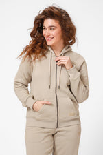 KENNETH COLE - סווטשירט עם כובע בצבע בז' - MASHBIR//365