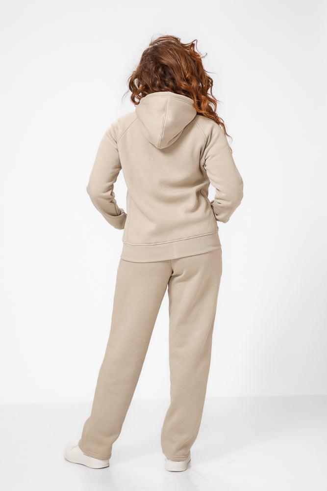 KENNETH COLE - סווטשירט עם כובע בצבע בז' - MASHBIR//365