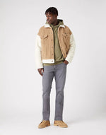 WRANGLER - סווטשירט עם כובע בצבע ירוק זית - MASHBIR//365