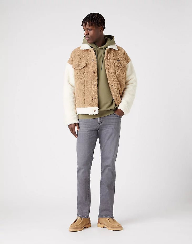 WRANGLER - סווטשירט עם כובע בצבע ירוק זית - MASHBIR//365