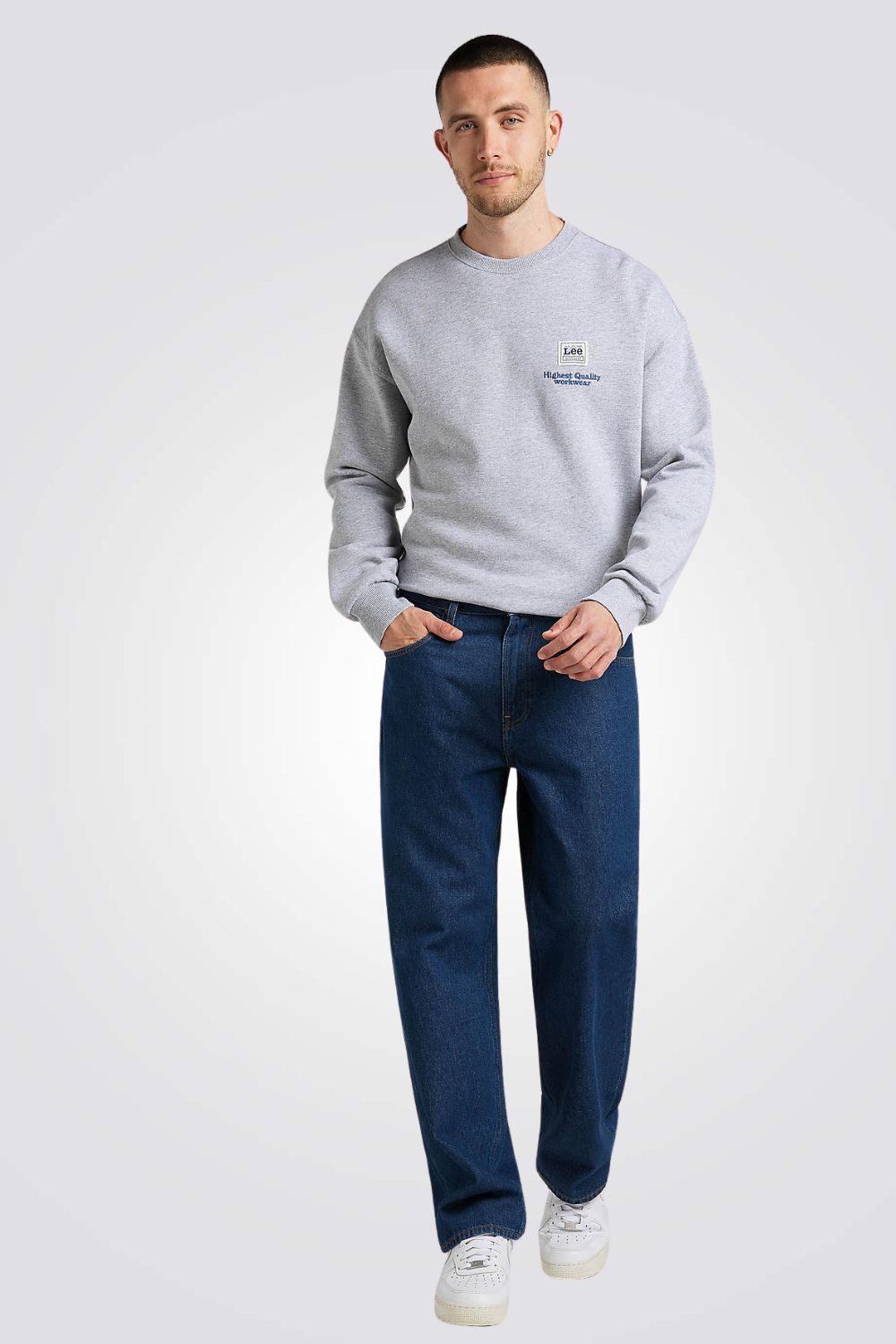 LEE - סווטשירט MELE בצבע אפור בהיר - MASHBIR//365