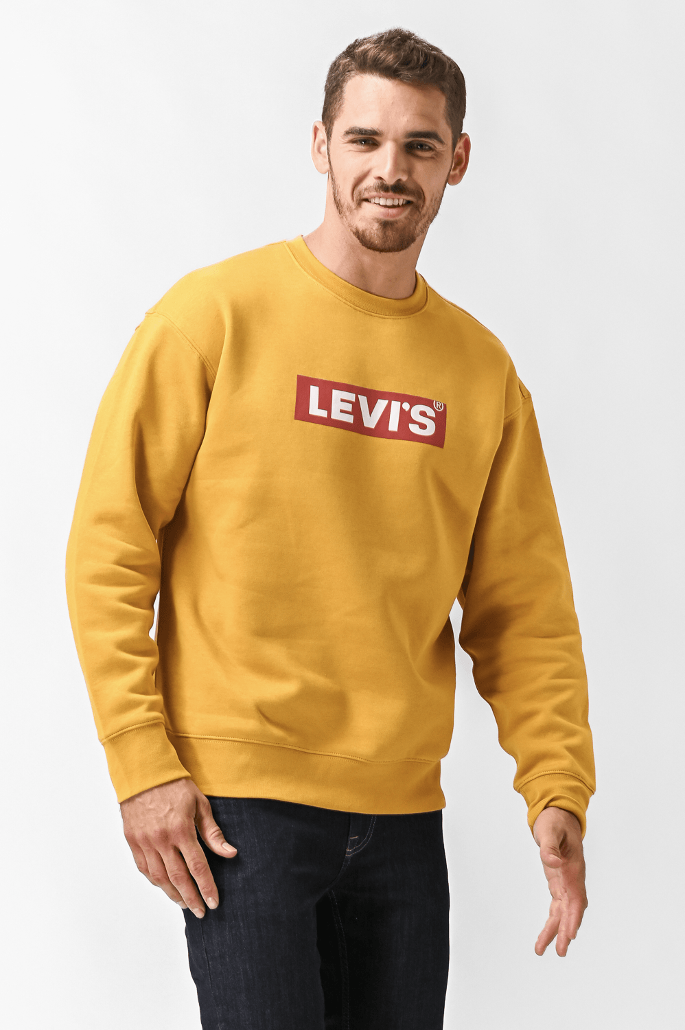 LEVI'S - סווטשירט RELAXD GRAPHIC צבע צהוב - MASHBIR//365