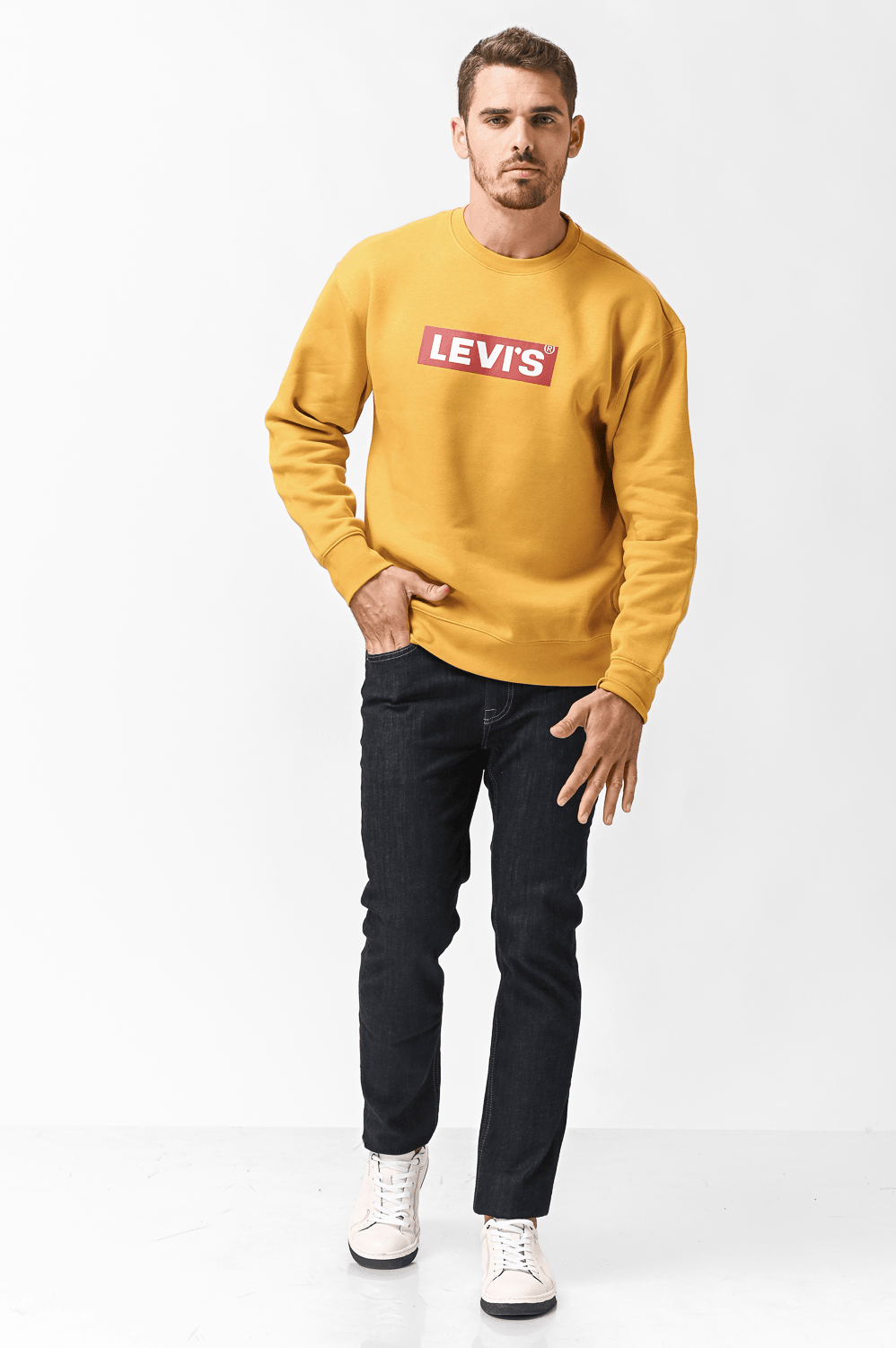 LEVI'S - סווטשירט RELAXD GRAPHIC צבע צהוב - MASHBIR//365