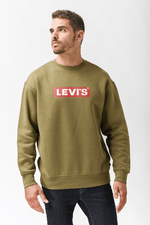 LEVI'S - סווטשירט RELAXD GRAPHIC צבע ירוק זית - MASHBIR//365