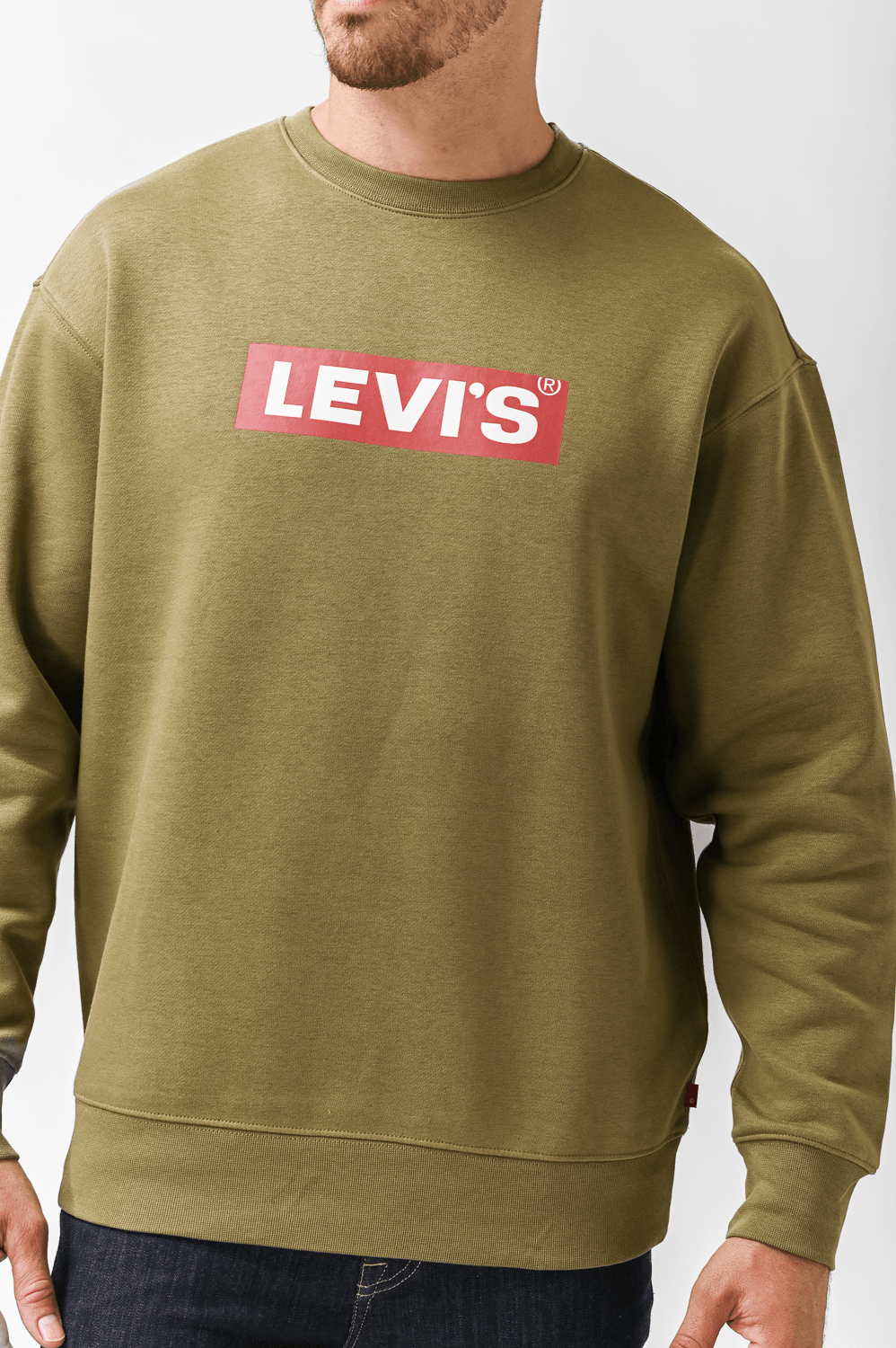 LEVI'S - סווטשירט RELAXD GRAPHIC צבע ירוק זית - MASHBIR//365