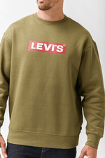 LEVI'S - סווטשירט RELAXD GRAPHIC צבע ירוק זית - MASHBIR//365