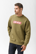 LEVI'S - סווטשירט RELAXD GRAPHIC צבע ירוק זית - MASHBIR//365