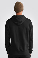 TIMBERLAND - סווטשירט שחור עם כובע קפוצ’ון והדפס לוגו עץ - MASHBIR//365