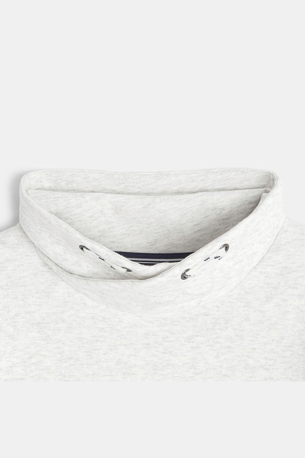 OKAIDI - סווטשירט צווארון מעטפת אפור בהיר לילדים - MASHBIR//365