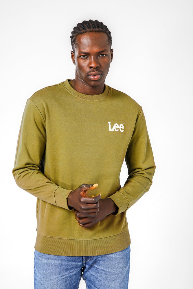 LEE - סווטשרט לגברים WOBBLY בצבע ירוק' - MASHBIR//365