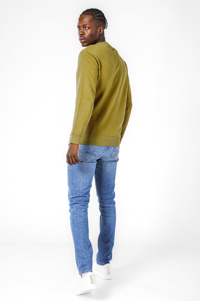 LEE - סווטשרט לגברים WOBBLY בצבע ירוק' - MASHBIR//365