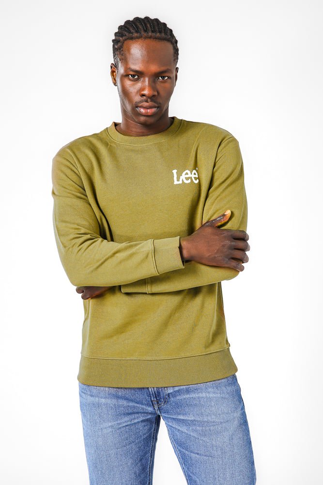 LEE - סווטשרט לגברים WOBBLY בצבע ירוק' - MASHBIR//365
