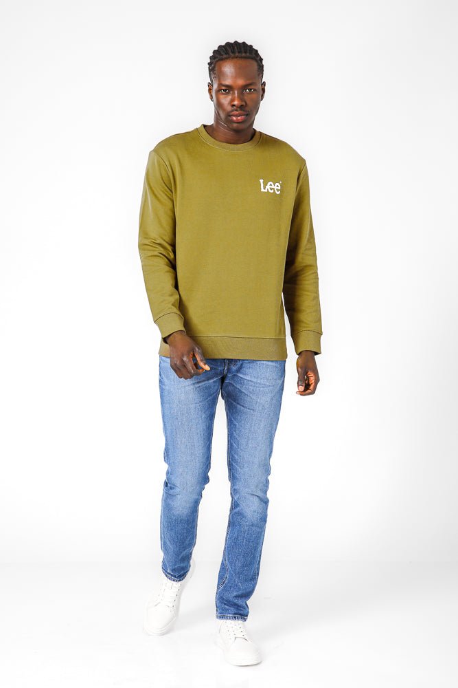 LEE - סווטשרט לגברים WOBBLY בצבע ירוק' - MASHBIR//365