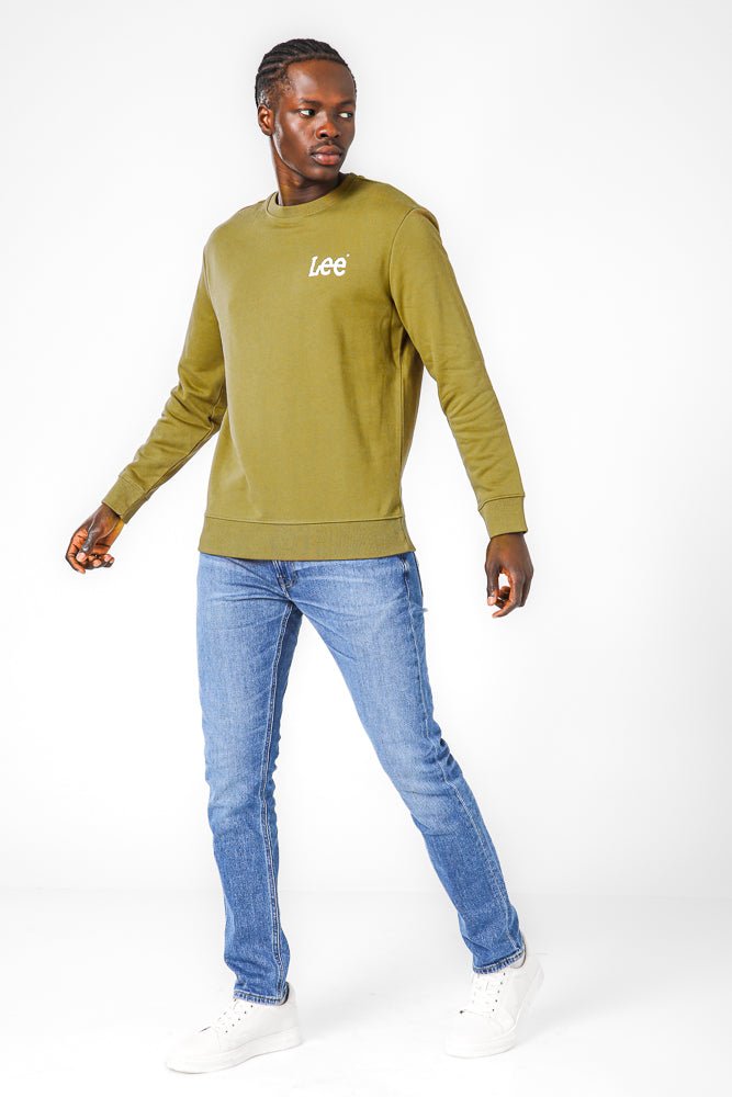 LEE - סווטשרט לגברים WOBBLY בצבע ירוק' - MASHBIR//365
