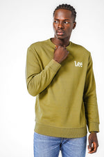 LEE - סווטשרט לגברים WOBBLY בצבע ירוק' - MASHBIR//365