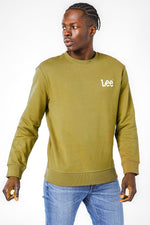 LEE - סווטשרט לגברים WOBBLY בצבע ירוק' - MASHBIR//365