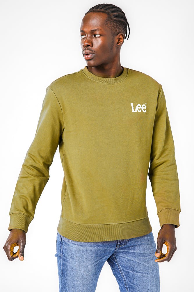 LEE - סווטשרט לגברים WOBBLY בצבע ירוק' - MASHBIR//365