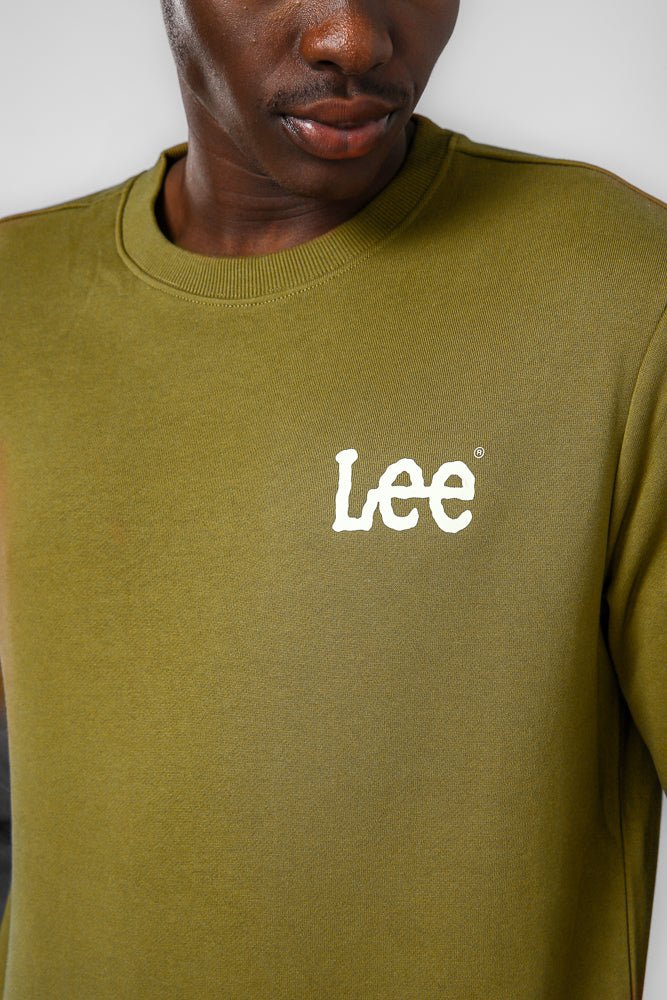 LEE - סווטשרט לגברים WOBBLY בצבע ירוק' - MASHBIR//365
