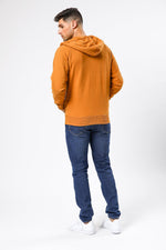 TIMBERLAND - סווטשרט רוכסן חרדל לוגו רקום - MASHBIR//365