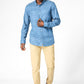 KENNETH COLE - TEAL חולצת במבוק לייקרה משובצת - MASHBIR//365 - 4