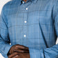 KENNETH COLE - TEAL חולצת במבוק לייקרה משובצת - MASHBIR//365 - 2