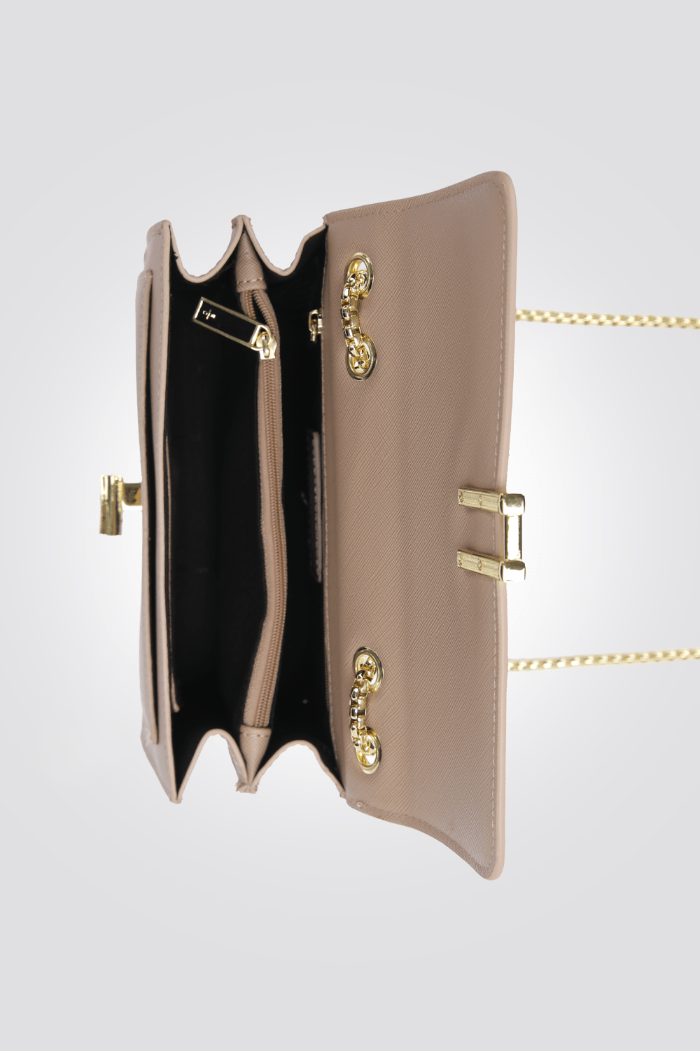 KENNETH COLE - תיק צד CROSSBODY דמוי עור בצבע ניוד - MASHBIR//365