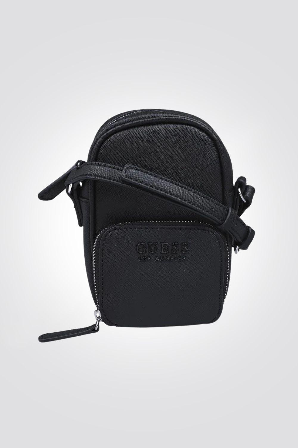 GUESS - תיק צד עגול בצבע שחור - MASHBIR//365
