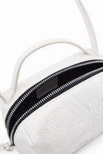 DESIGUAL - תיק צד עם עיטורים בצבע אופוויט - MASHBIR//365