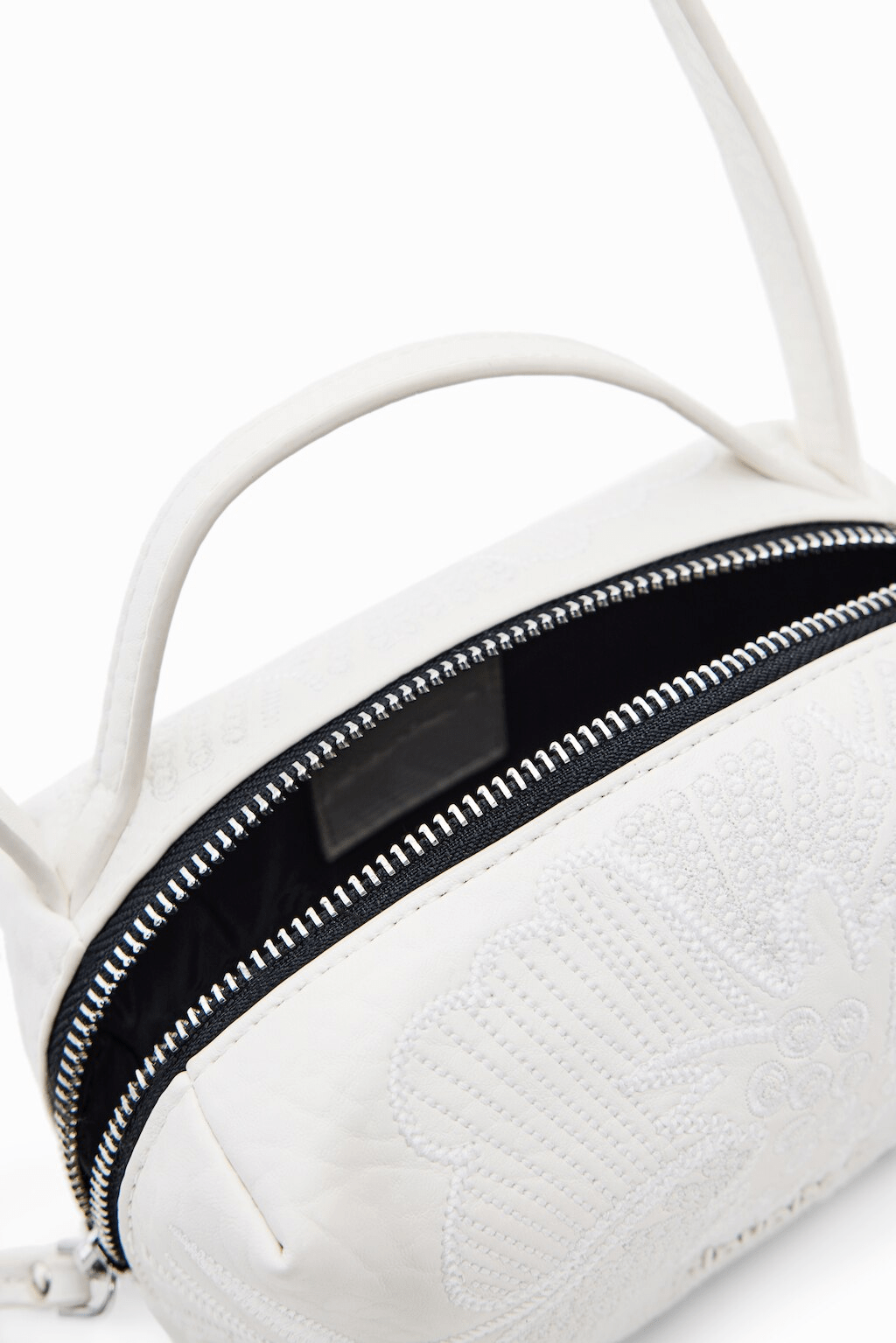 DESIGUAL - תיק צד עם עיטורים בצבע אופוויט - MASHBIR//365