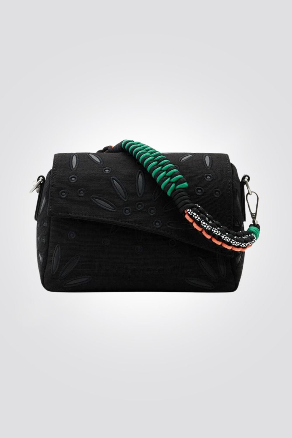 DESIGUAL - תיק צד מעוצב בצבע שחור - MASHBIR//365