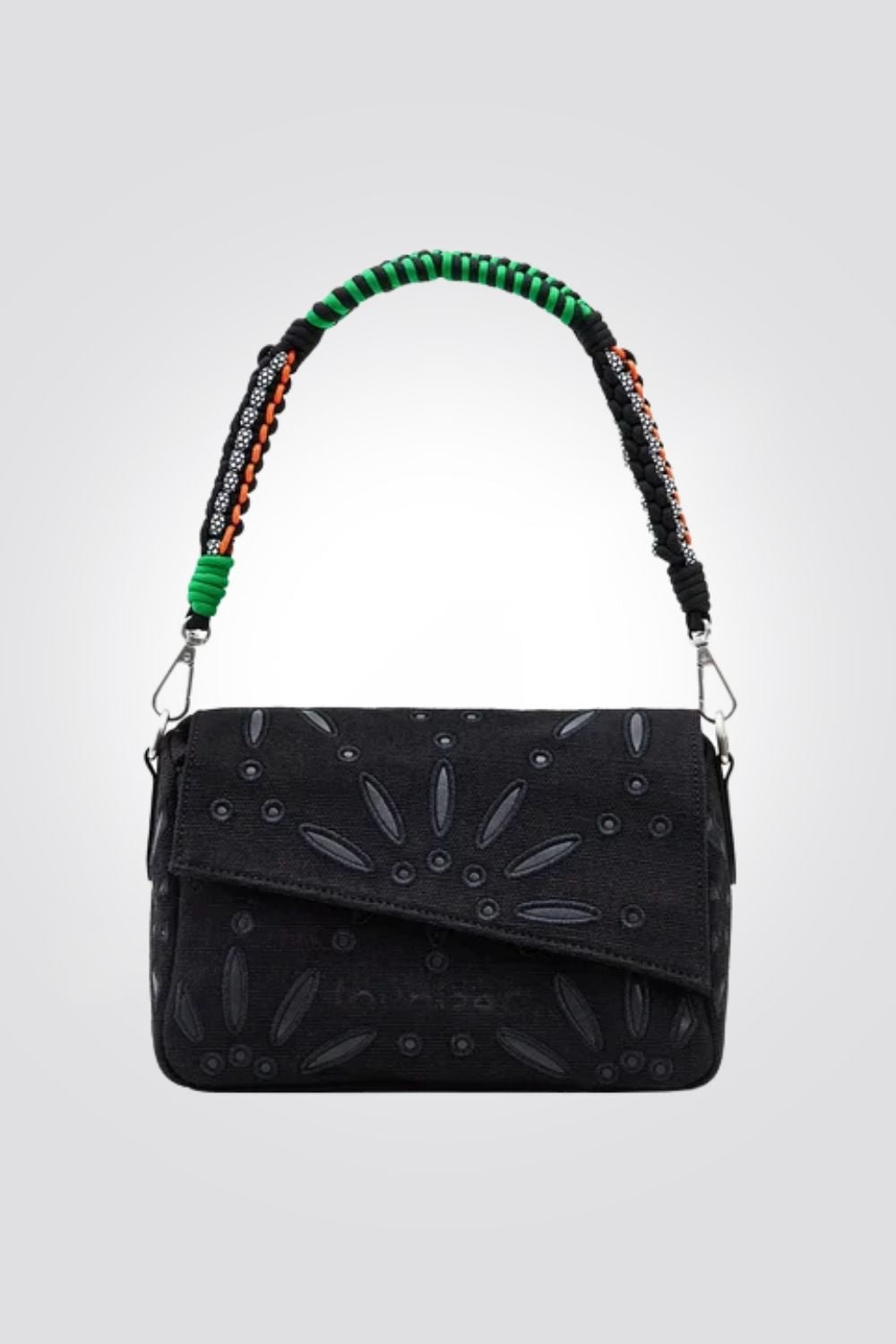 DESIGUAL - תיק צד מעוצב בצבע שחור - MASHBIR//365