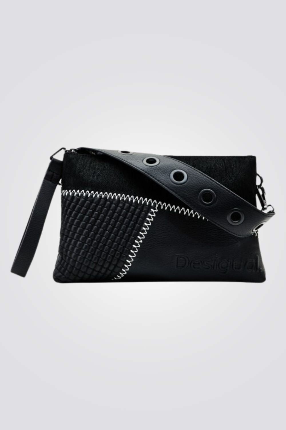 DESIGUAL - תיק צד מעוצב בצבע שחור - MASHBIR//365