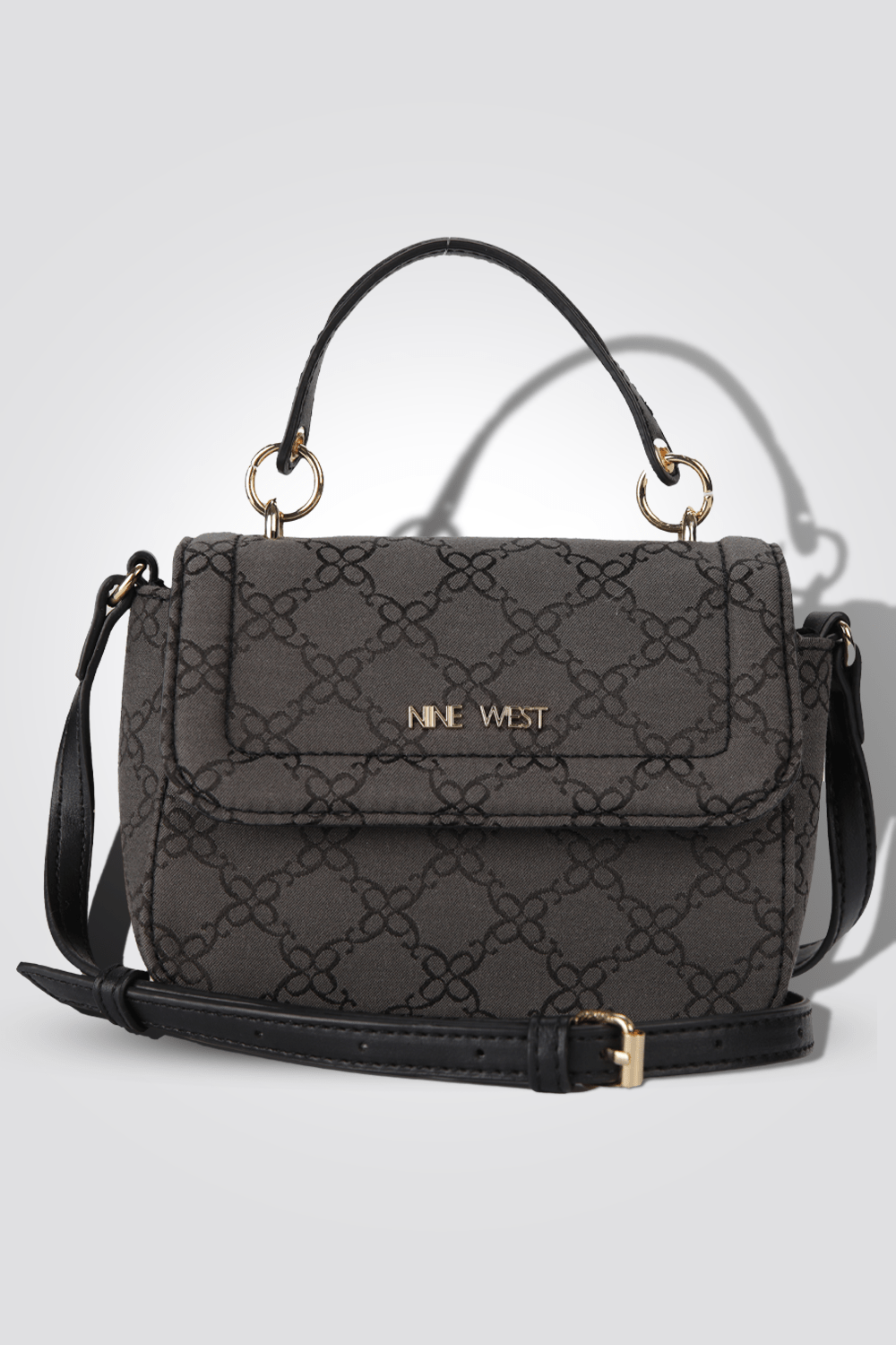 NINE WEST - תיק צד מעוטר בצבע חום - MASHBIR//365