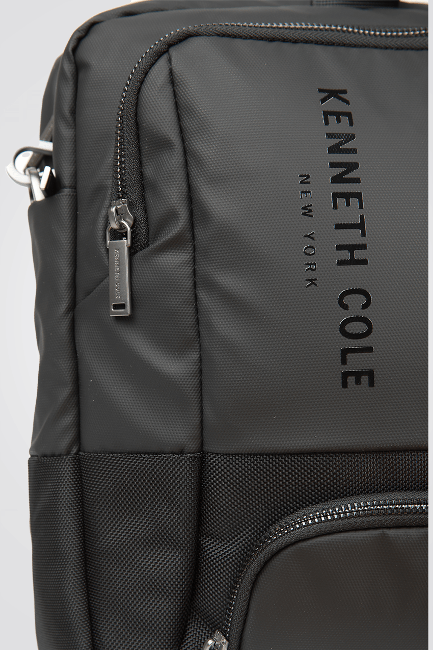 KENNETH COLE - תיק צד עסקי משולב שחור - MASHBIR//365