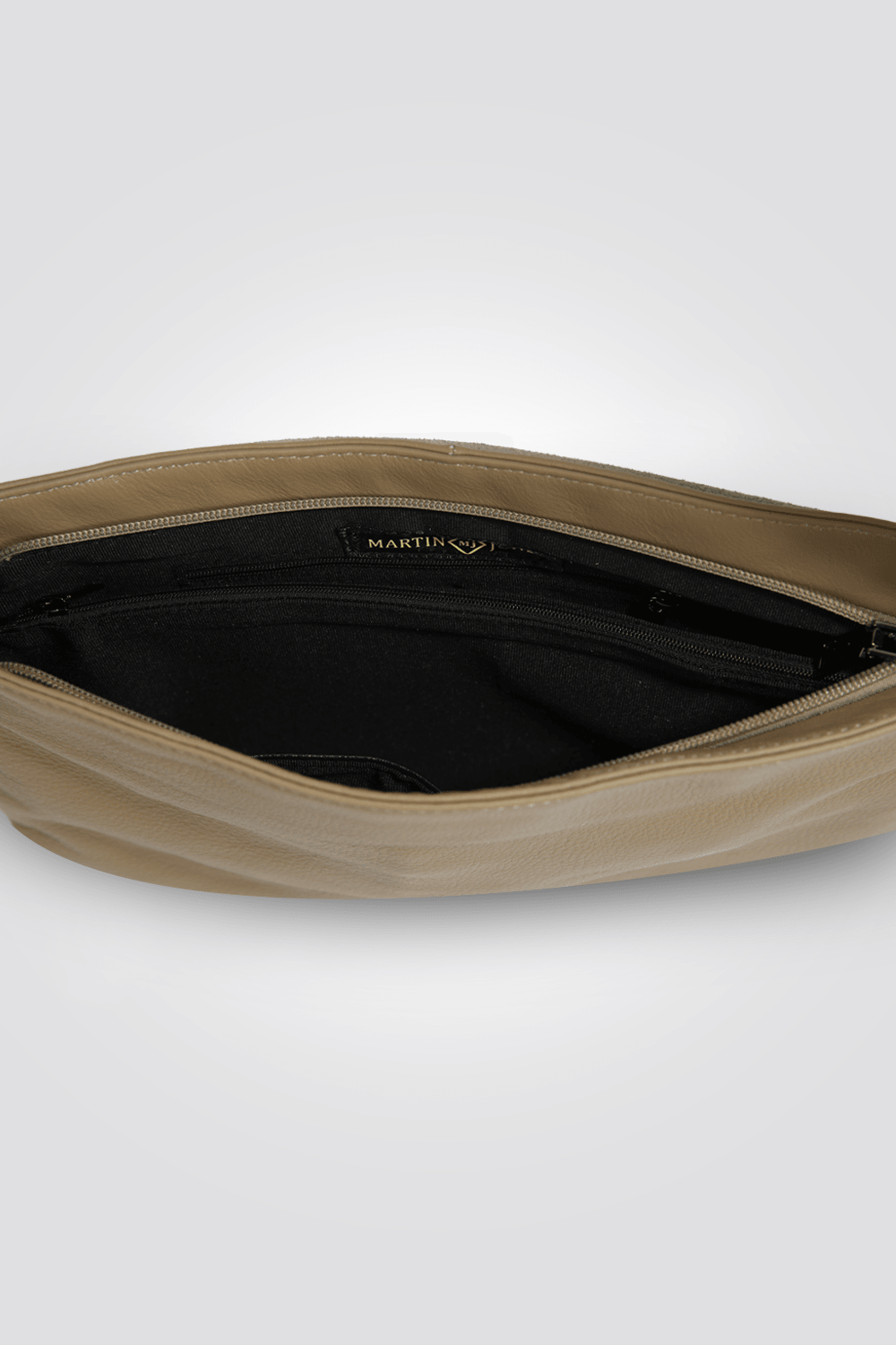 MARTIN JONES - תיק צד עור נשים בצבע בז' - MASHBIR//365