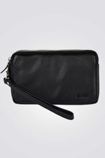 EMANUEL UNGARO - תיק פאוץ' 3 תאים בצבע שחור - MASHBIR//365