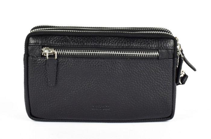 EMANUEL UNGARO - תיק פאוץ' 3 תאים בצבע שחור - MASHBIR//365