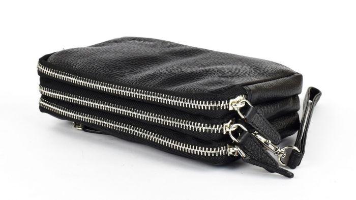 EMANUEL UNGARO - תיק פאוץ' 3 תאים בצבע שחור - MASHBIR//365