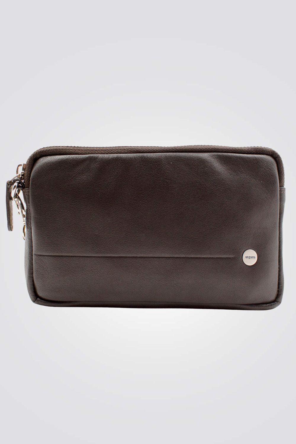 EMANUEL UNGARO - תיק פאוץ' שחור עם תא אחד - MASHBIR//365