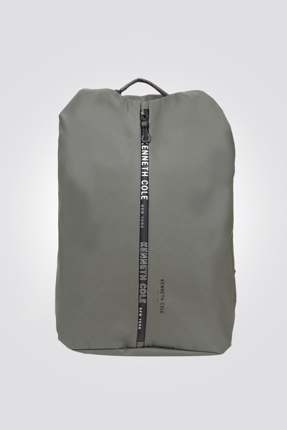 KENNETH COLE - תיק גב גירה מרובעת ירוק זית - MASHBIR//365